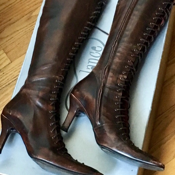 Free Lance Shoes - Freelance Lace Up Leather Boots